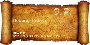 Dobosy Petra névjegykártya